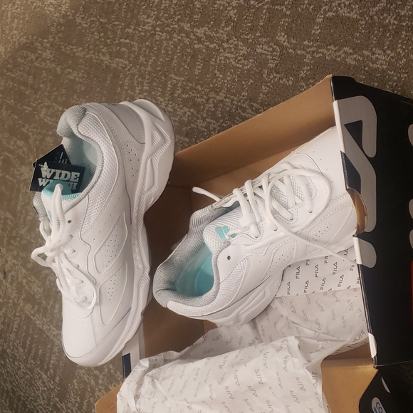 Fila memory glimpse women's shoes us size 11 white blue green memory foam - Picture 3 of 11